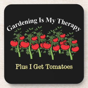 Dessous-de-verre Drôle Jardinage Est Mon Thérapie