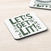 Dessous-de-verre Drôle Noël Beverage Coaster (Côté gauche)