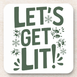 Dessous-de-verre Drôle Noël Beverage Coaster