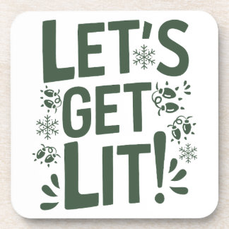 Dessous-de-verre Drôle Noël Beverage Coaster