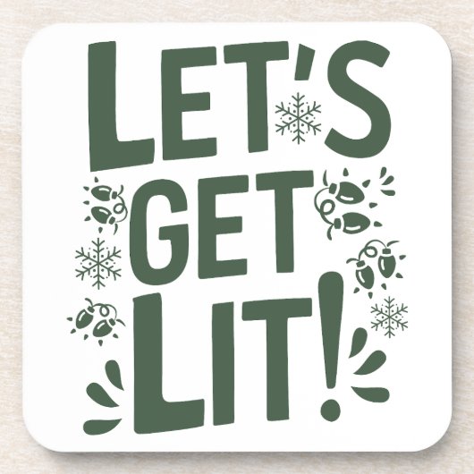 Dessous-de-verre Drôle Noël Beverage Coaster (Devant)