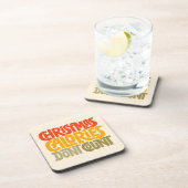 Dessous-de-verre Drôle Noël Calories Ne comptez pas le design (Côté Droit)