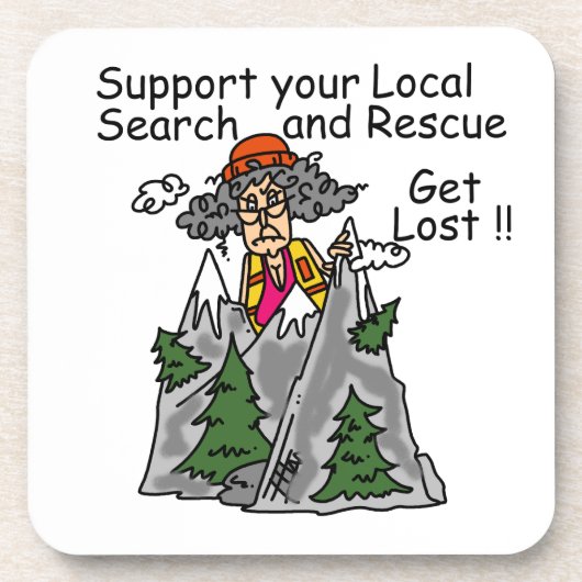 Dessous-de-verre Drôle obtenez perdu (Devant)