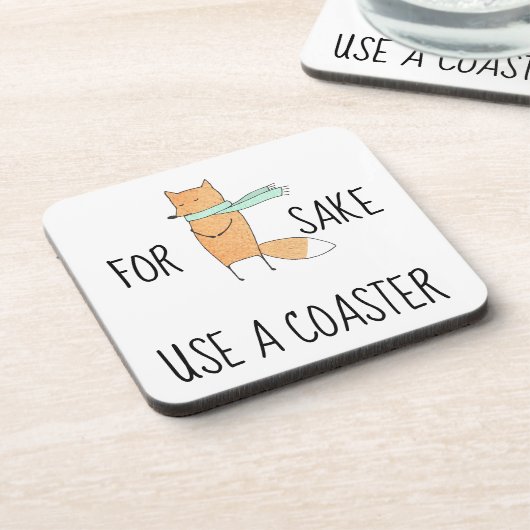 Dessous-de-verre Drôle pour le saké renard Utilisez un Dessous de v (Côté gauche)