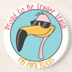 Dessous de verre drôles de grès de terrain de