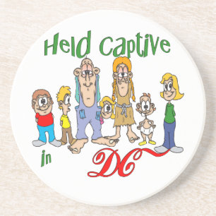 Dessous de verre drôles de grès de terrain de