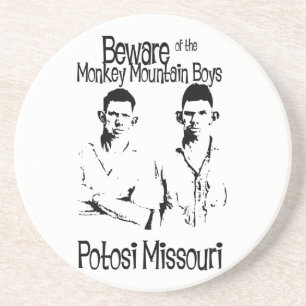 Dessous de verre drôles de grès de terrain de