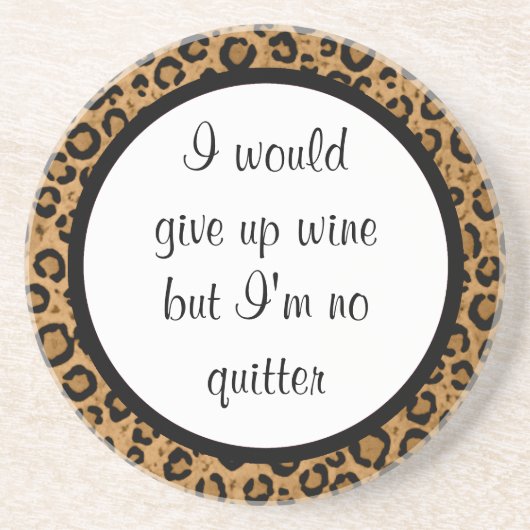 Dessous de verre drôles de léopard (Devant)