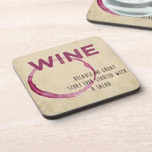 Dessous de verre drôles de vin (Côté gauche)