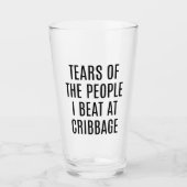 Dessous de verre drôles pour cribbage Larmes des g (Devant)