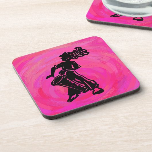 Dessous-de-verre Drum Boogie Nights New York Hot Pink (Côté gauche)