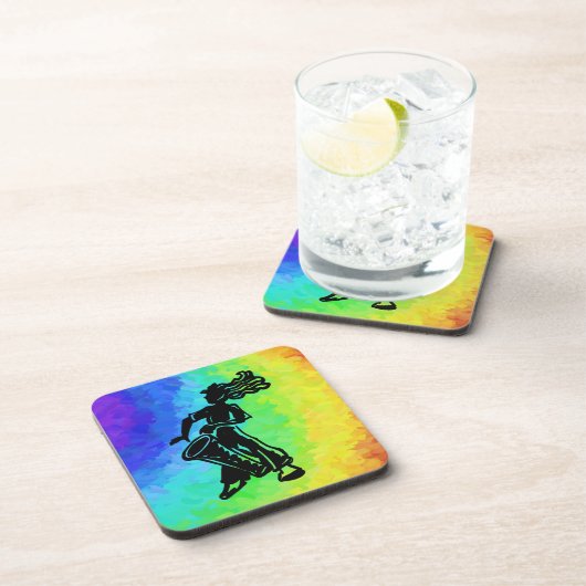 Dessous-de-verre Drum New York Boogie Nights Rainbow (Côté Droit)