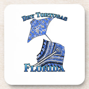 Dessous-de-verre Dry Tortugas Florida Keys vacances Tribal Stingray