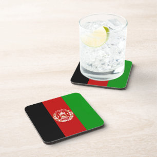 Dessous de verre du drapeau afghan