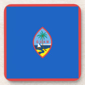 Dessous de verre du drapeau de Guam (Devant)