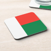 Dessous de verre du drapeau de Madagascar (Côté gauche)