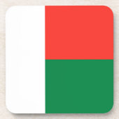 Dessous de verre du drapeau de Madagascar (Devant)