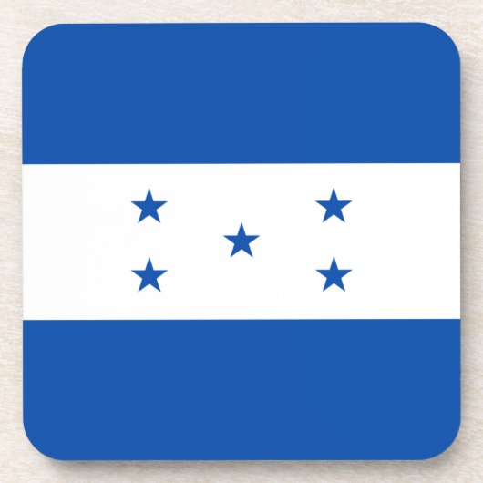 Dessous de verre du drapeau du Honduras (Devant)