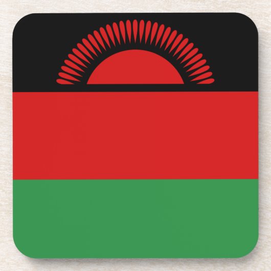 Dessous de verre du drapeau du Malawi (Devant)