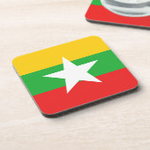 Dessous de verre du drapeau du Myanmar (Côté gauche)