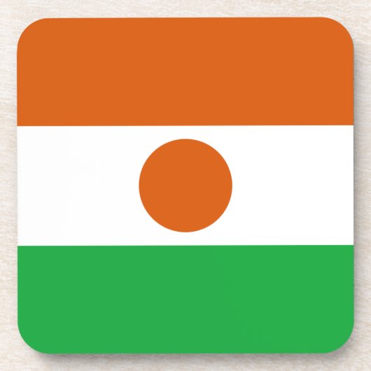 Dessous de verre du drapeau du Niger (Devant)