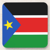 Dessous de verre du drapeau du Soudan du Sud (Devant)