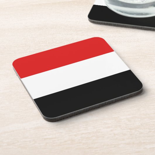 Dessous de verre du drapeau du Yémen (Côté gauche)