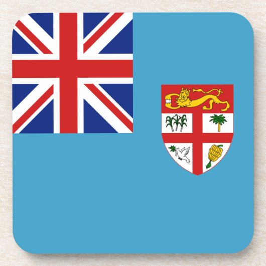 Dessous de verre du drapeau fidjien (Devant)
