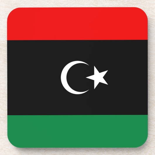 Dessous de verre du drapeau libyen (Devant)