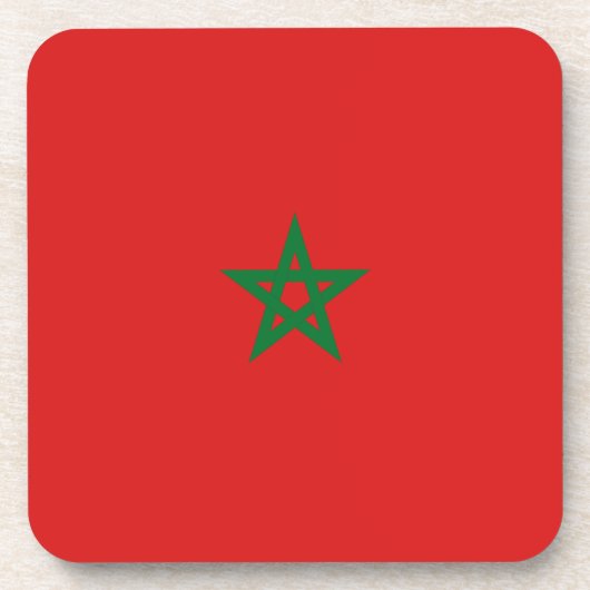 Dessous de verre du drapeau marocain (Devant)