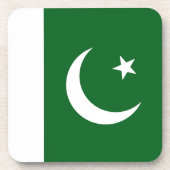 Dessous de verre du drapeau pakistanais (Devant)