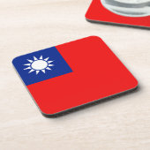 Dessous de verre du drapeau taïwanais (Côté gauche)