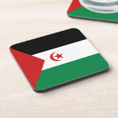 Dessous de verre du pavillon du Sahara occidental (Côté gauche)