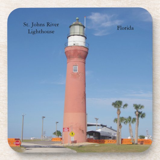 Dessous de verre du phare de la rivière St. Johns (Devant)