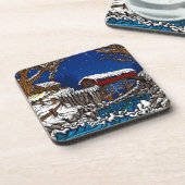 Dessous de verre du pont couvert Ensemble de 6 (Côté gauche)