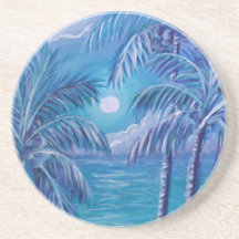 Dessous de verre du soir au clair de lune