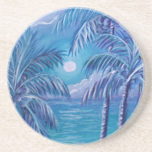 Dessous de verre du soir au clair de lune (Devant)