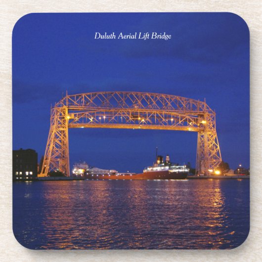 Dessous-de-verre Duluth Aerial Lift Bridge & John G. Munson (Devant)