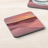 Dessous-de-verre Dunes de sable rose, Vallée de la Mort, CA (Côté gauche)