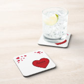 Dessous de verre durs avec dos en liège - lot de 6 (Côté Droit)