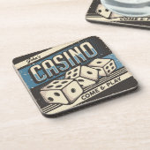 Dessous-de-verre Dus Casino Personnalisé Anniversaire (Côté gauche)