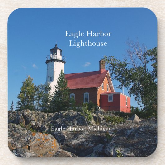 Dessous-de-verre Eagle Harbour Lighthouse ensemble de 6 dessous de (Devant)