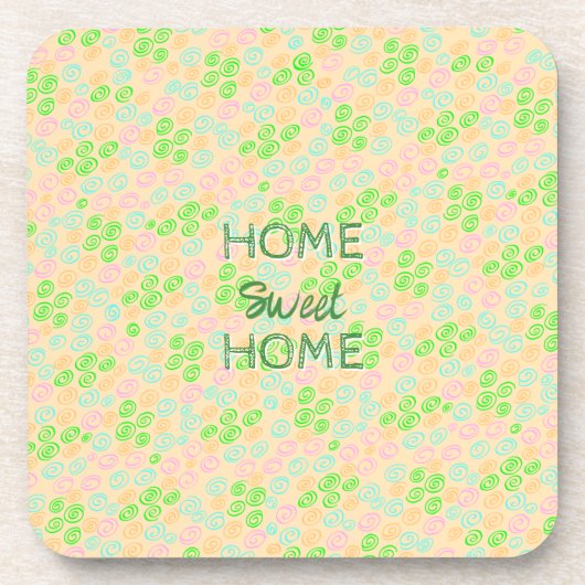 Dessous-de-verre Earth Tone Swirl Pattern (Devant)