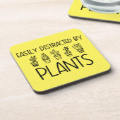 Dessous-de-verre Easily Distracted by Plants Coaster Set (Côté gauche)