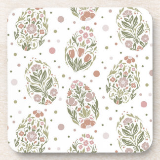 Dessous-de-verre Easter eggs in folk art style