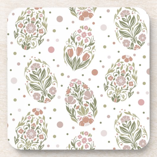 Dessous-de-verre Easter eggs in folk art style (Devant)