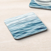 Dessous-de-verre Eau bleue ondulée (Côté gauche)
