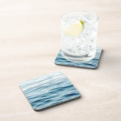 Dessous-de-verre Eau bleue ondulée (Côté Droit)