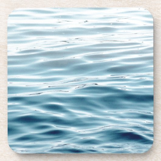 Dessous-de-verre Eau bleue ondulée (Devant)