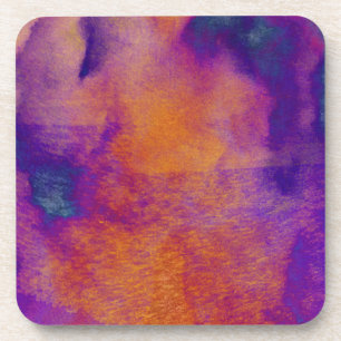 Dessous-de-verre Eau couleur rouge jaune bleu violet art graphique